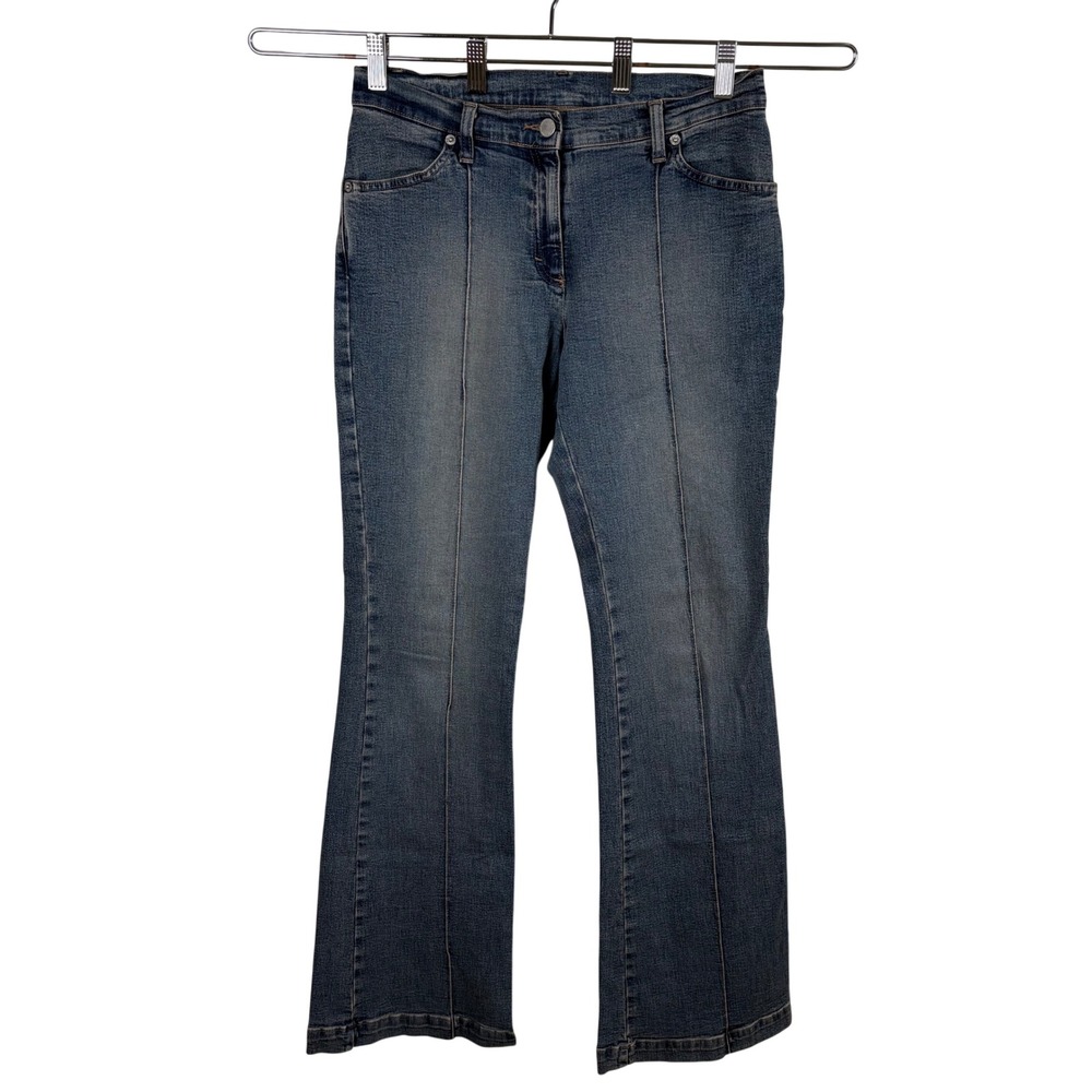 Vtg‎ Benetton Jeans 44 (8/10) Bootcut Flare Y2K Streetwear Italian Seam Front